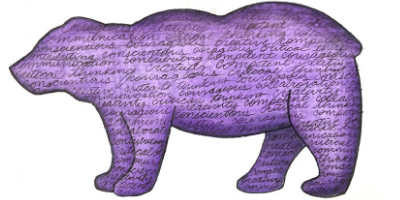 Abigail Labinis polar bear drawing